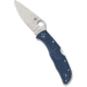 Spyderco Endela Lightweight CPM SPY27 3.41in Folding Knife, Plain Edge, Satin Finish, Silver, Blue FRN Handle, C243PCBL