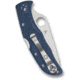 Spyderco Endela Lightweight CPM SPY27 3.41in Folding Knife, Plain Edge, Satin Finish, Silver, Blue FRN Handle, C243PCBL