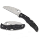 Spyderco Endura 4 Folding Knife, 3.8in, VG-10, Flat Ground Wharncliffe Plainedge, FRN Black Handle, C10FPWCBK
