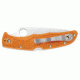 Spyderco Endura 4 Lightweight HAP40 Plain Edge Folding Knife, Burnt Orange C10FPBORE
