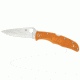 Spyderco Endura 4 Lightweight HAP40 Plain Edge Folding Knife, Burnt Orange C10FPBORE