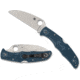 Spyderco Endura 4 Lightweight Blue Wharncliffe K390 Folding Knife, 3.78in, K390 Steel, Plain Blade, Blue FRN Handle, C10FPWK390