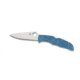 Spyderco Endura 4 Lightweight Folding Knife, 3.8in, VG-10 Stainless Steel, Drop Point Blade, Full-Flat Ground, Plain Edge, Satin Finish, FRN Blue Handle, C10FPBL