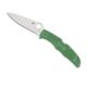 Spyderco Endura 4 Lightweight Folding Knife, 3.8in, VG-10, Drop Point Blade, Full-Flat Grind, Satin Finish, FRN Green Handle, C10FPGR