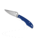 Spyderco Grasshopper Folding Knife, 2.28in, 12C27, Clip Point Blade, G10, Blue Handle, C138GBLP