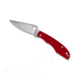 Spyderco Grasshopper Folding Knife, 2.28in, 12C27, Clip Point Blade, G10, Red Handle, C138GRDP