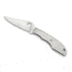 Spyderco Grasshopper Slipit Folding Knife, 2.27in, Sandvik 12C27, Drop Point, Plain Edge, Stainless Steel Handle, C138P