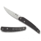 Spyderco Ikuchi Folding Knife, Satin Blade, 3.26in, 8Cr13MoV, Drop Point, Carbon Fiber, Black Handle, C242CFP