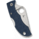Spyderco Ladybug 3 Lightweight Folding Knife, 1.93in, CPM SPY27, Leaf Blade, Satin Finish, Silver, FRN Blue Handle, LPCBL3