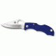 Spyderco Ladybug, Gray FRN, Super Blue Plain LGYP3E