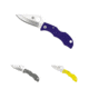 Spyderco Ladybug3 4.4in Black Folding Knife, FE Blade, Foilage Green, Yellow