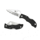 Spyderco Ladybug 3 Folding Knife, 1.9in, VG-10, Clip Point, Serrated Blade, FRN Black Handle, LBKS3