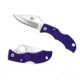 Spyderco Ladybug 3 Folding Knife, 1.9in, VG-10, Clip Point Blade, Purple FRN Handle, LPRP3