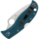 Spyderco Leafjumper Lightweight Folding Knife, 3.09in, K390 Steel, Leaf Blade, SpyderEdge, FRN Blue Handle, C262SBLK390
