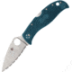 Spyderco Leafjumper Lightweight Folding Knife, 3.09in, K390 Steel, Leaf Blade, SpyderEdge, FRN Blue Handle, C262SBLK390