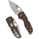 Spyderco Lil Native Mid Backlock Sprint Folding Knife, 2.42in, CPM 15V, G-10, Brown Handle, C230MBGPBN15V