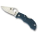Spyderco Manbug Folding Knife, 1.97in, K390 Steel, Leaf Blade, FRN Blue Handle, MFPK390