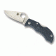 Spyderco Manbug Lightweight FRN Handle PlainEdge Folding Knife, Blue-Gray MBBLPE