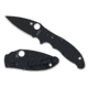 Spyderco Manix 2 Folding Knife, 3.37in, CPM MagnaCut, DLC, Leaf Blade, G-10, Black Handle, 716104018703