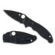 Spyderco Manix 2 Folding Knife, 3.37in, CPM MagnaCut, DLC, Leaf Blade, G-10, Black Handle, 716104018703