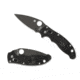 Spyderco Manix 2 Lightweight Black Blade Plain Edge Folding Knife, Black C101PBBK2