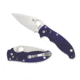 Spyderco Manix Folding Knife, Blue/Purple, C101GPDBL2