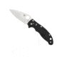 Spyderco Manix 2 Folding Knife, 3.37in, CTS BD1, Drop Point, PlainEdge, Black Handle, C101PBK2