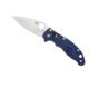 Spyderco Manix 2 Folding Knife, 3.37in, CTS BD1 Fine Edge, Drop Point Blade, Translucent FRCP Blue Handle, C101PBL2