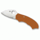 Spyderco Meerkat Sprint Folding Knife, Burnt Orange, C64JPBORE