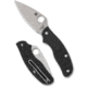 Spyderco Metropolitan Lightweight 2.68in Folding Knife, Satin Finish, Silver, Black FRN Handle, C213PBK