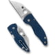 Spyderco Microjimbo Folding Knife, 2.45in, CPM SPY27, Wharncliffe Blade, G-10 Blue Handle, C264GPCBL