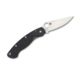 Spyderco Military Folding Knife, Black G-10 Steel Handle, FE Blade, Left Handed, C36GPLE