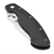 Spyderco Military Folding Knife, Black G-10 Steel Handle, FE Blade, C36GPE