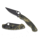 Spyderco Military Folding Knife, Camo G-10 Handle, Black Blade, FE Blade, C36GPCMOBK