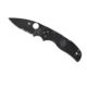 Spyderco Native 5 Lightweight Folding Knife, 3.11in, CPM S30V Stainless Steel, Drop Point, Combination Edge, Black Blade, FRN Black Handle, C41PSBBK5