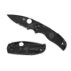 Spyderco Native 5 Lightweight Folding Knife, 3.11in, CPM S30V Stainless Steel, Drop Point, Combination Edge, Black Blade, FRN Black Handle, C41PSBBK5