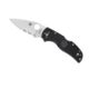 Spyderco Native 5 Lightweight Folding Knife, 2.95in, CPM S30V, Drop Point, Combination Edge, FRN Black Handle, C41PSBK5