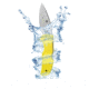 Spyderco Native 5 Lightweight Folding Knife, 2.95in, CPM MagnaCut, Drop Point Blade, PlainEdge, FRN Yellow Handle, C41PYL5