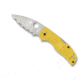 Spyderco Native 5 Salt Lightweight Folding Knife, 2.95in, CPM MagnaCut Stainless Steel, SpyderEdge, Leaf Shape Blade, FRN Yellow Handle, C41SYL5
