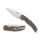 Spyderco Native Chief Folding Knife, 4.09 in, CPM CRU-WEAR Steel, Brown, Micarta, C244MPCW