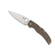 Spyderco Native Chief Folding Knife, 4.09 in, CPM CRU-WEAR Steel, Brown, Micarta, C244MPCW