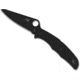 Spyderco Pacific Salt 2 Folding Knife, 3.78in, H-1, FRN, Plain, Black, C91PBBK2