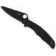 Spyderco Pacific Salt 2 Folding Knife, 3.78in, H-1, FRN, Plain, Black, C91PBBK2