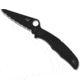 Spyderco Pacific Salt 2 Folding Knife, 3.78in, H-1, FRN, Serrated, Black, C91SBBK2