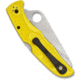 Spyderco Pacific Salt 2 Folding Knife, 3.78in, H-2 Steel, Drop Point Blade, Fully Serrated, FRN Yellow Handle, C91SYL2