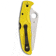 Spyderco Pacific Salt 2 Folding Knife, 3.78in, H1 Steel, Drop Point Blade, Plain Edge, Yellow FRN Handle, C91PYL2