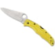 Spyderco Pacific Salt 2 Folding Knife, 3.78in, H1 Steel, Drop Point Blade, Plain Edge, Yellow FRN Handle, C91PYL2