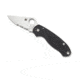 Spyderco Para 3 Folding Knife, 2.95in, CPM S45VN, Satin Finish, Clip Point Blade, Combo Blade, G-10, Black Handle, C223GPS