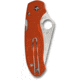 Spyderco Para 3 Lightweight Sprint Run Folding Knife, 2.95in, CPM REX 45, Drop Point Blade, FRN Burnt Orange Handle, C223PBORE