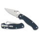 Spyderco Para Military 2 Folding Knife, 3.45in, CPM SPY27, Clip Point Blade, Cobalt Blue G10 Handle, SPY-C81GPCBL2
